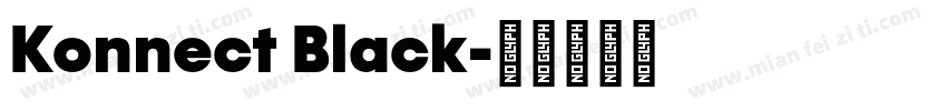 Konnect Black字体转换